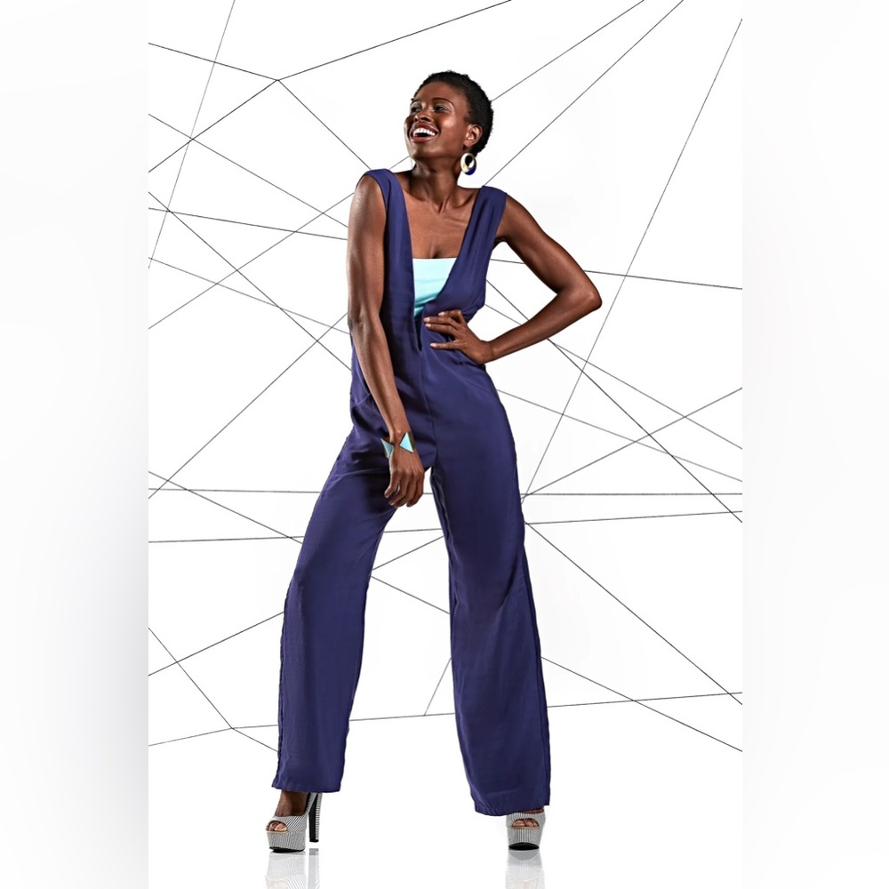 Melow by Melissa Bolduc Black Lyocell Jumpsuit